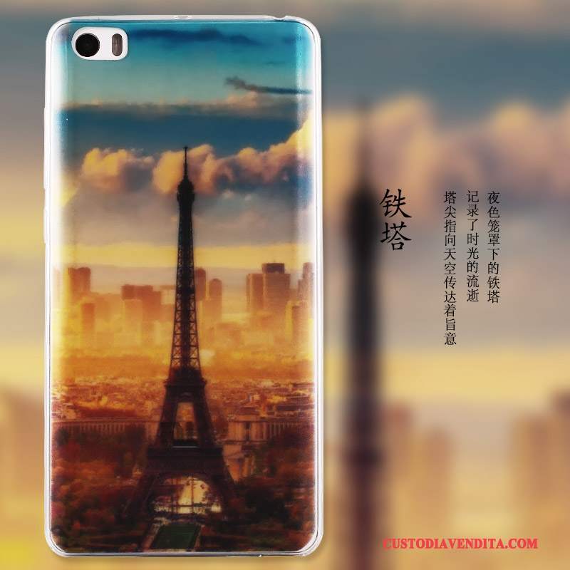 Custodia Mi 5 Protezione Morbido Piccola, Cover Mi 5 Colore Trasparente Blu