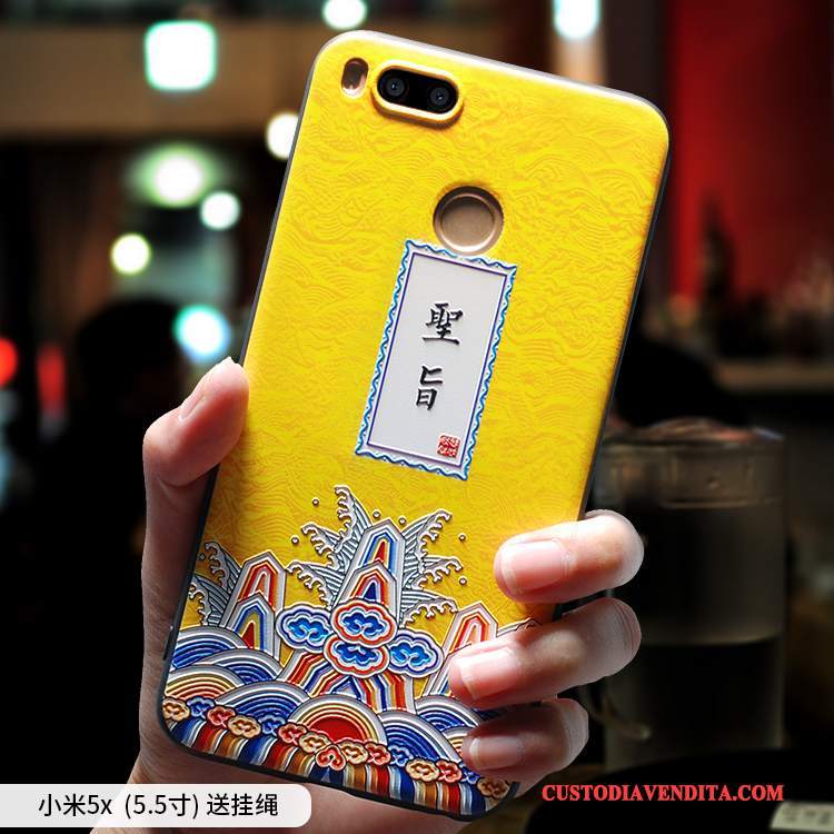 Custodia Mi 5x Creativo Amanti Tutto Incluso, Cover Mi 5x Silicone Telefono Piccola