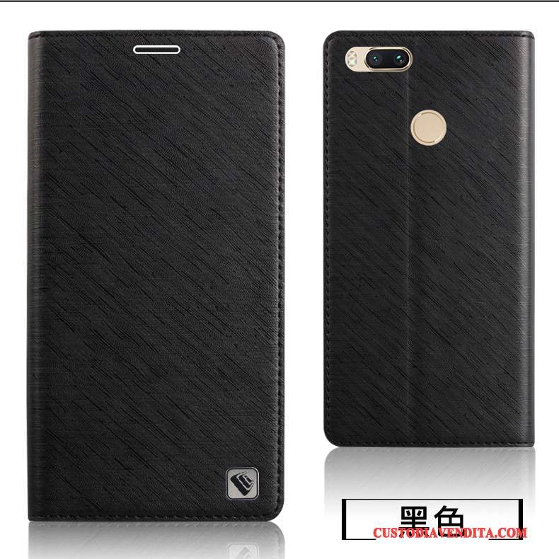 Custodia Mi 5x Pelle Tutto Incluso Piccola, Cover Mi 5x Silicone Coperchio Posteriore Morbido
