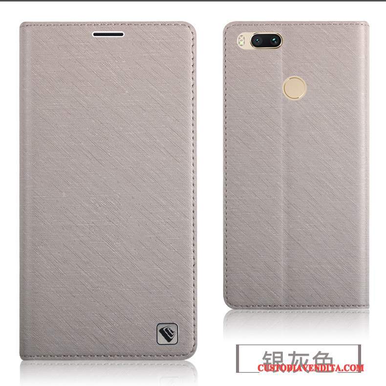 Custodia Mi 5x Pelle Tutto Incluso Piccola, Cover Mi 5x Silicone Coperchio Posteriore Morbido