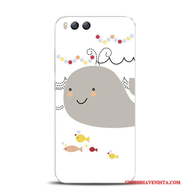 Custodia Mi 6 Goffratura Gattinotelefono, Cover Mi 6 Silicone Supporto Tutto Incluso