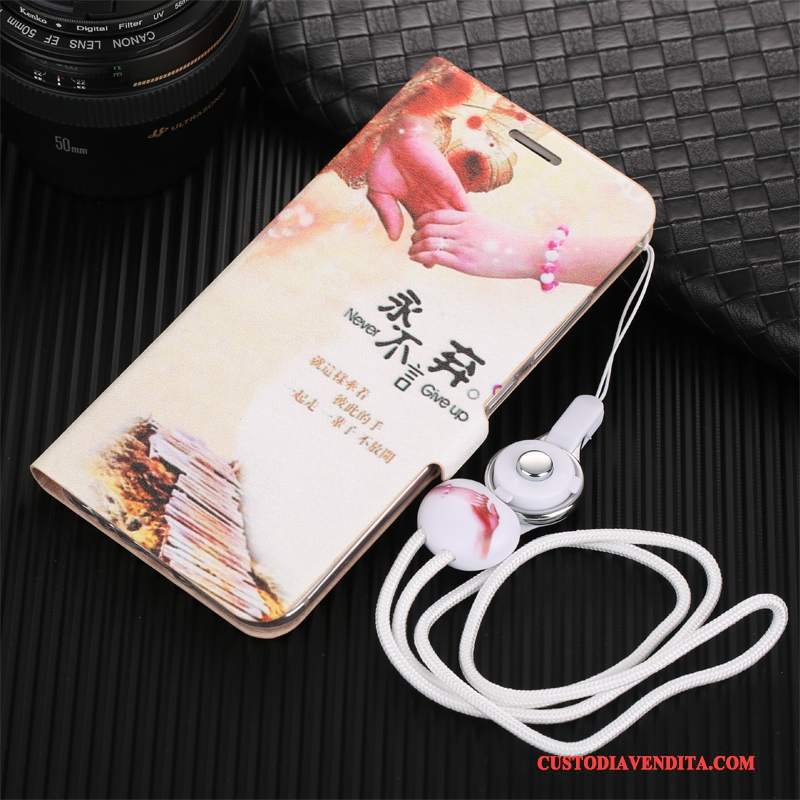 Custodia Mi 6 Pelle Rosa Ornamenti Appesi, Cover Mi 6 Silicone Anti-caduta Tutto Incluso