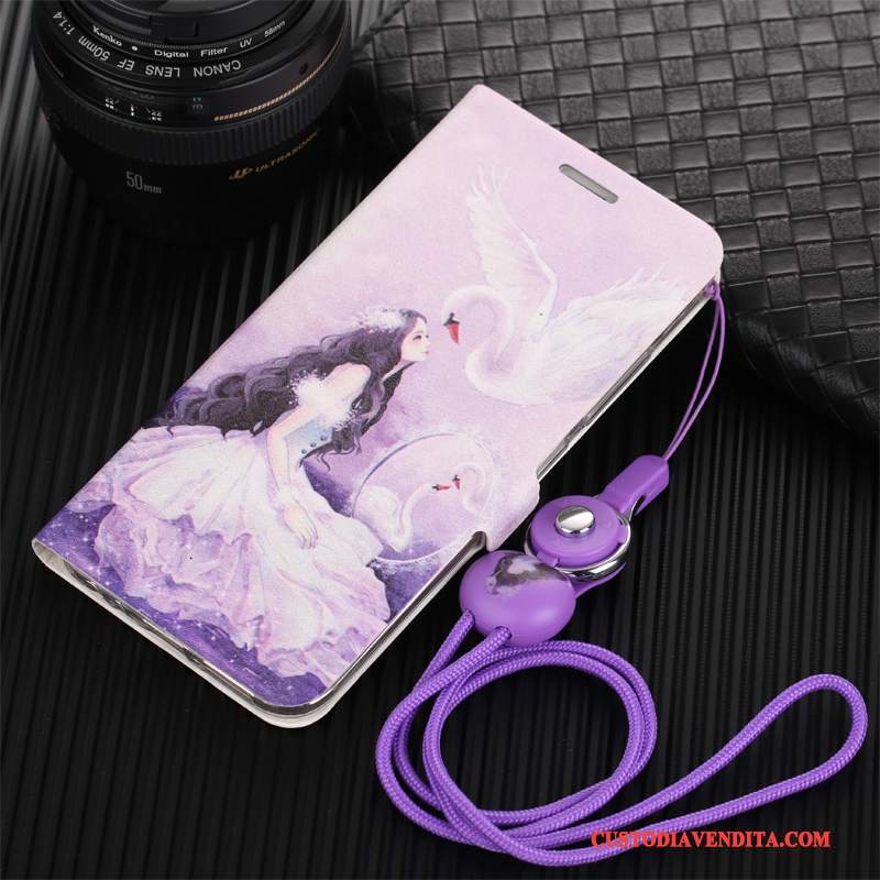 Custodia Mi 6 Pelle Rosa Ornamenti Appesi, Cover Mi 6 Silicone Anti-caduta Tutto Incluso