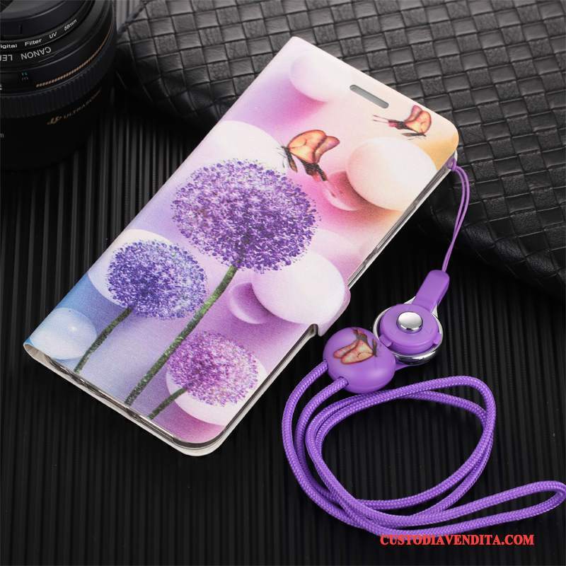 Custodia Mi 6 Pelle Rosa Ornamenti Appesi, Cover Mi 6 Silicone Anti-caduta Tutto Incluso