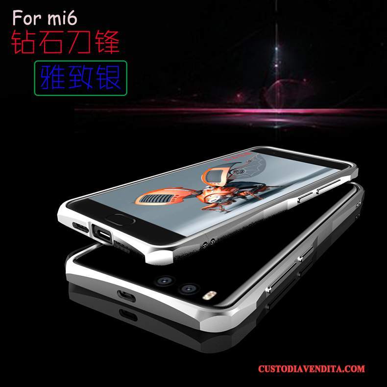 Custodia Mi 6 Protezione Telaio Piccola, Cover Mi 6 Telefono Nero
