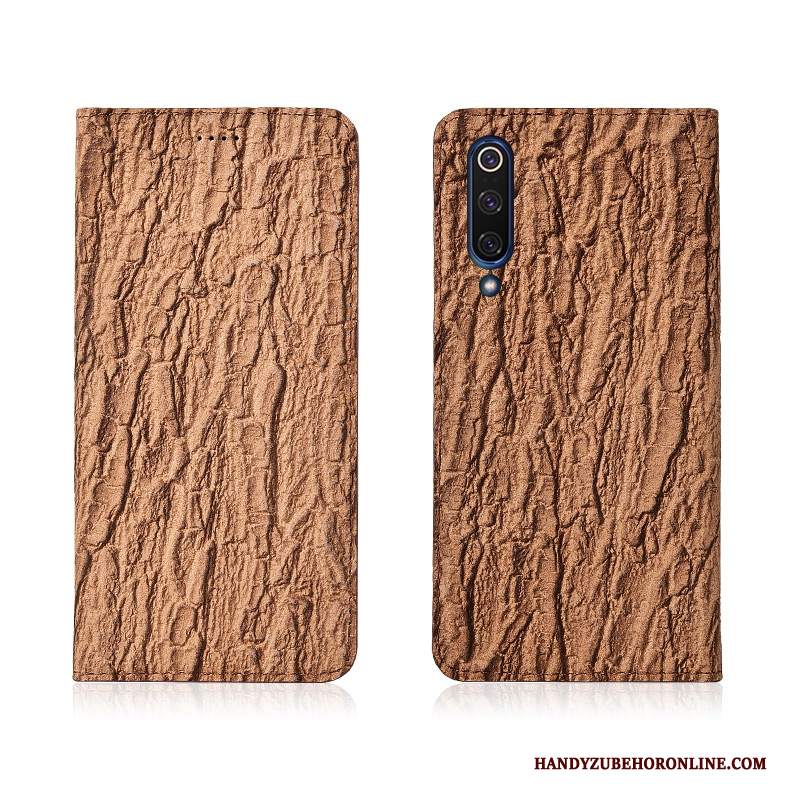 Custodia Mi 9 Se Pelle Albero Anti-caduta, Cover Mi 9 Se Protezione Rosso Modello