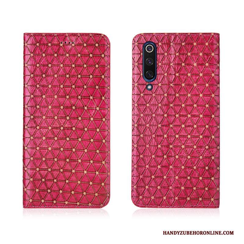 Custodia Mi 9 Se Pelle Tutto Incluso Morbido, Cover Mi 9 Se Silicone A Quadri Anti-caduta