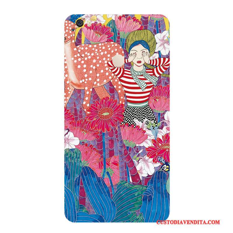 Custodia Mi Max 2 Colore Colore Vento, Cover Mi Max 2 Protezione Striscia Fiori