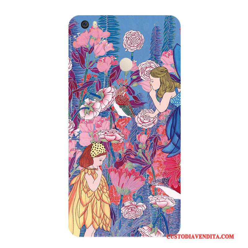 Custodia Mi Max 2 Colore Colore Vento, Cover Mi Max 2 Protezione Striscia Fiori