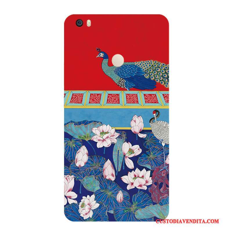Custodia Mi Max 2 Colore Colore Vento, Cover Mi Max 2 Protezione Striscia Fiori