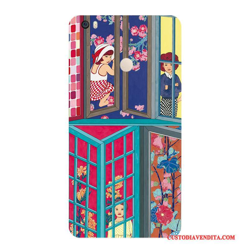Custodia Mi Max 2 Colore Colore Vento, Cover Mi Max 2 Protezione Striscia Fiori