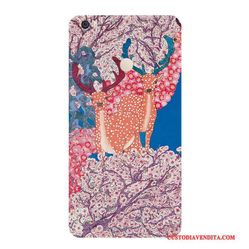 Custodia Mi Max 2 Colore Colore Vento, Cover Mi Max 2 Protezione Striscia Fiori