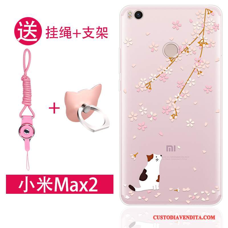 Custodia Mi Max 2 Creativo Tutto Incluso Ornamenti Appesi, Cover Mi Max 2 Silicone Anti-caduta Piccola