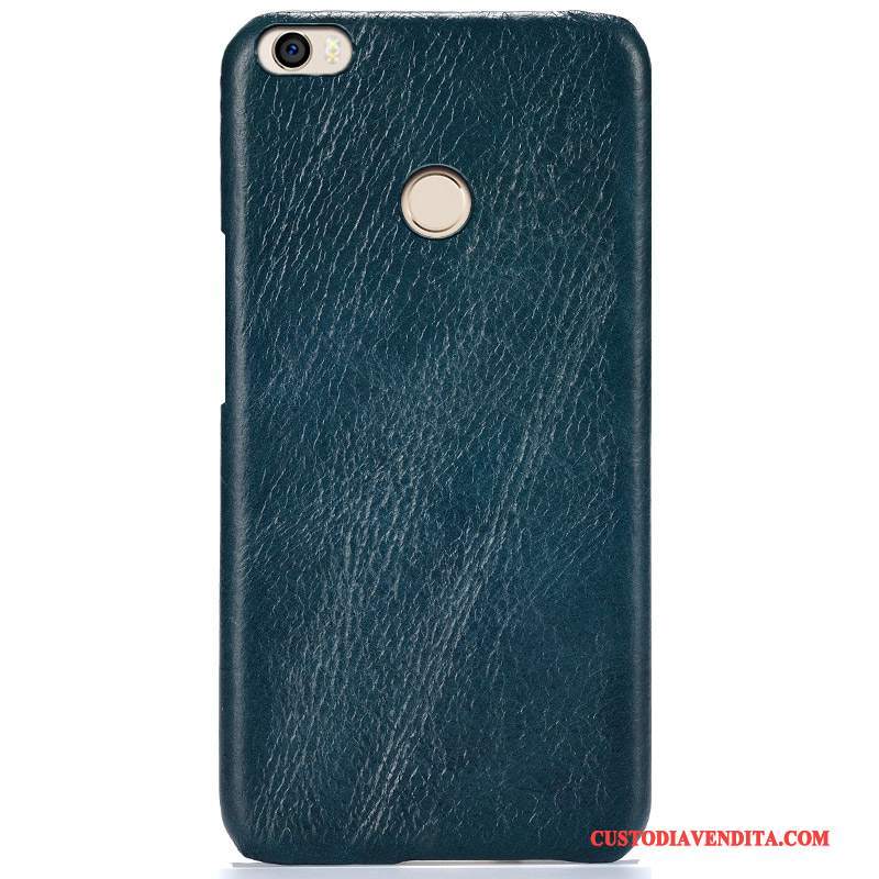 Custodia Mi Max 2 Pelle Anti-caduta Semplici, Cover Mi Max 2 Protezione Coperchio Posteriore Piccola