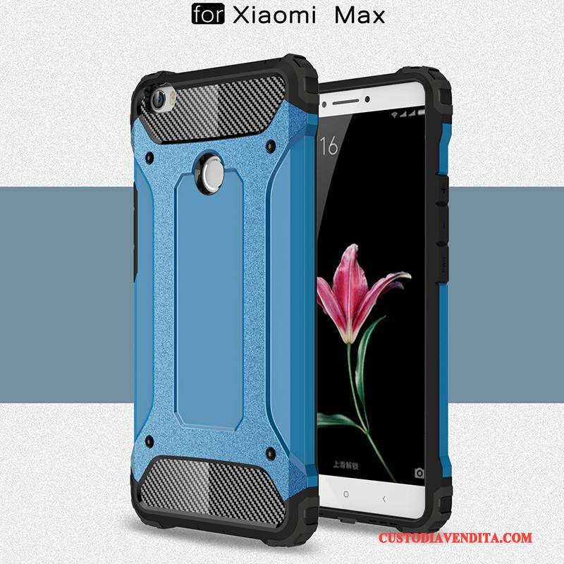 Custodia Mi Max 2 Silicone Argento Piccola, Cover Mi Max 2 Macchiatitelefono