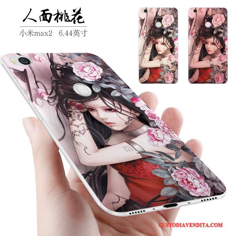 Custodia Mi Max 2 Silicone Telefono Di Personalità, Cover Mi Max 2 Creativo Morbido Tendenza