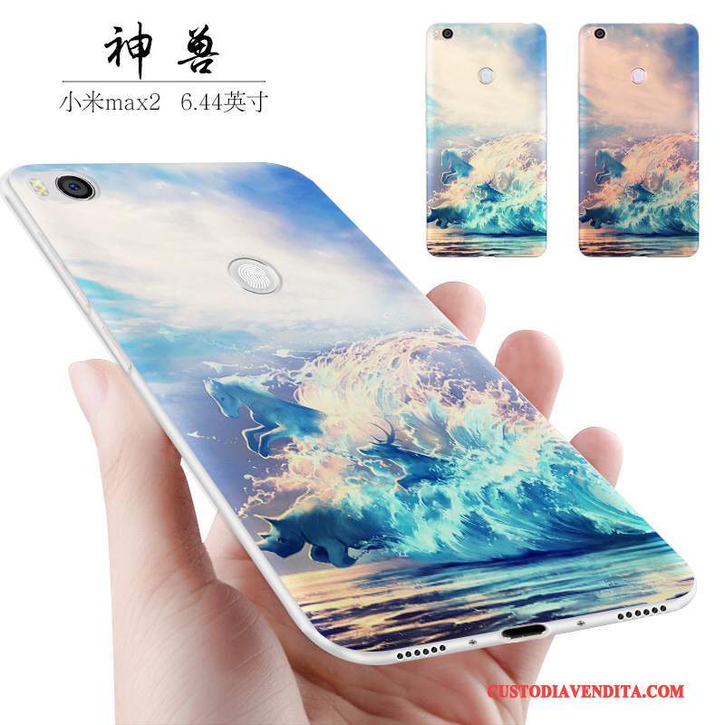 Custodia Mi Max 2 Silicone Telefono Di Personalità, Cover Mi Max 2 Creativo Morbido Tendenza