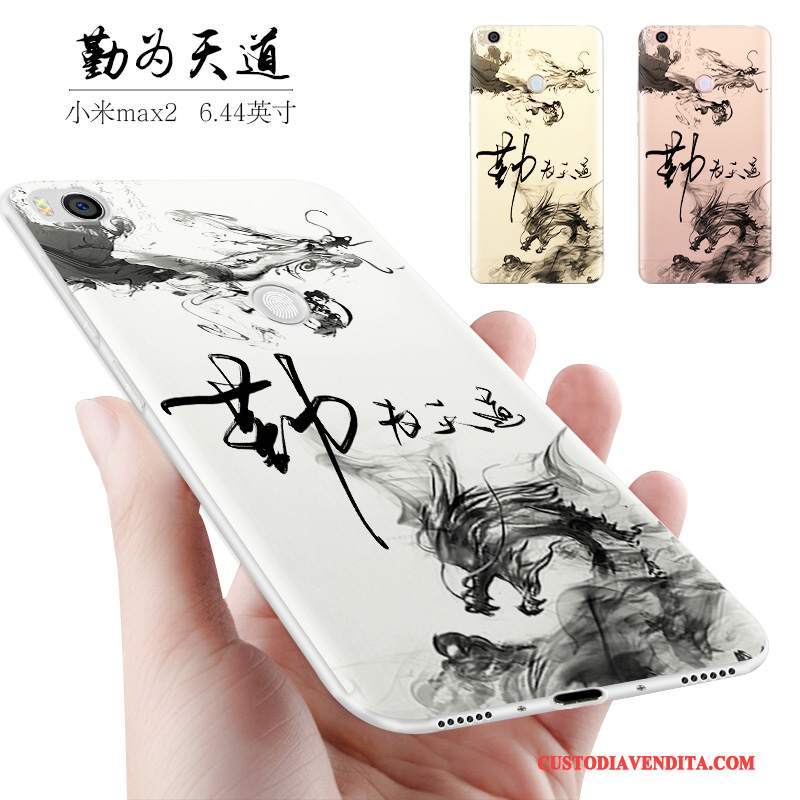 Custodia Mi Max 2 Silicone Telefono Di Personalità, Cover Mi Max 2 Creativo Morbido Tendenza