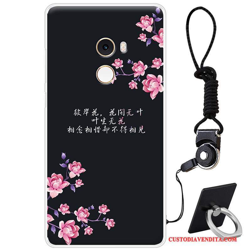 Custodia Mi Mix 2 Bianco Piccola, Cover Mi Mix 2 Ornamenti Appesitelefono