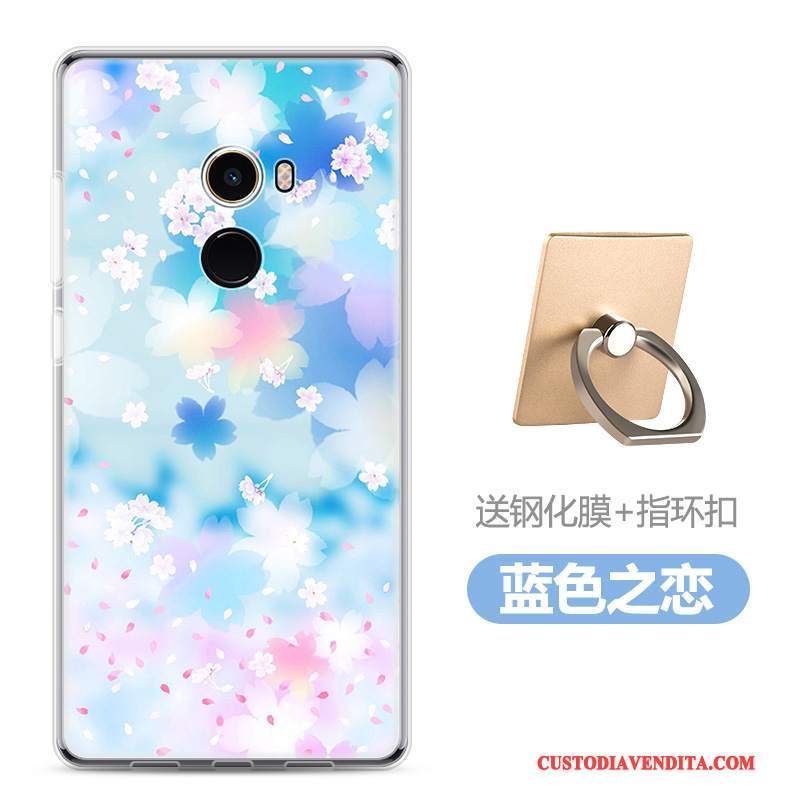Custodia Mi Mix 2 Cartone Animato Telefono Morbido, Cover Mi Mix 2 Nero Piccola