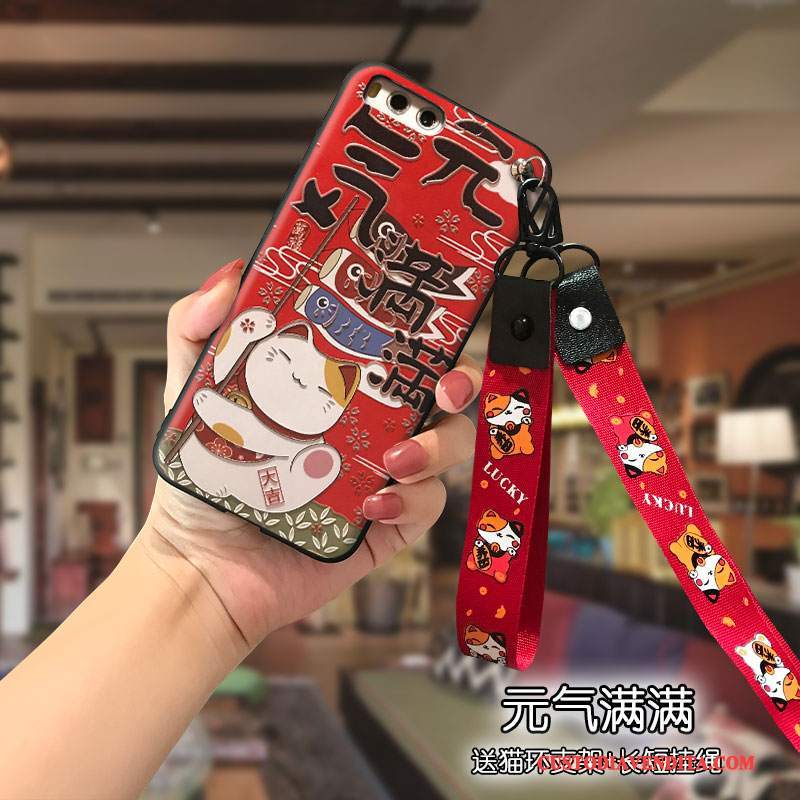 Custodia Mi Mix 2 Cartone Animato Telefono Rosso, Cover Mi Mix 2 Tendenza Bello