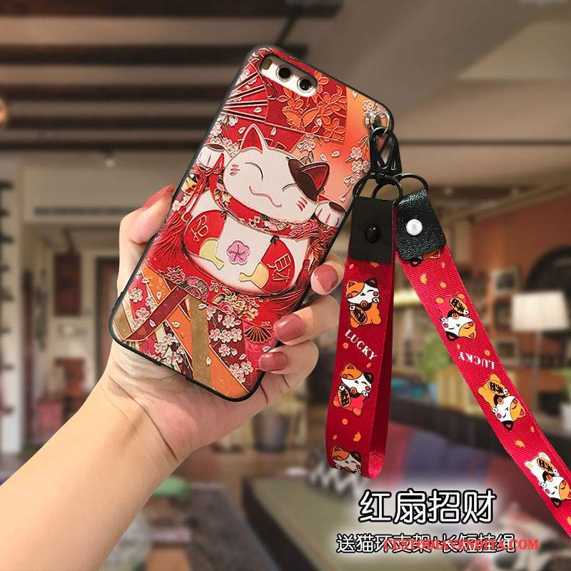 Custodia Mi Mix 2 Cartone Animato Telefono Rosso, Cover Mi Mix 2 Tendenza Bello