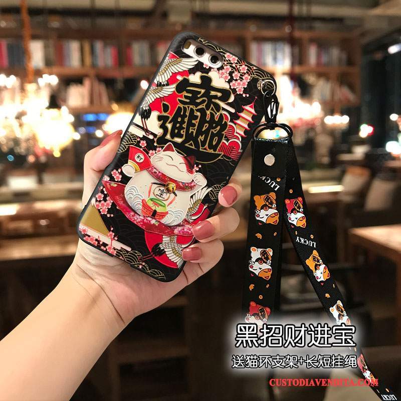 Custodia Mi Mix 2 Cartone Animato Telefono Rosso, Cover Mi Mix 2 Tendenza Bello