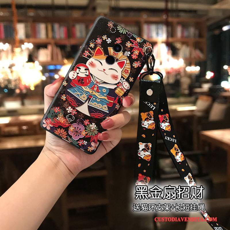 Custodia Mi Mix 2 Cartone Animato Telefono Rosso, Cover Mi Mix 2 Tendenza Bello