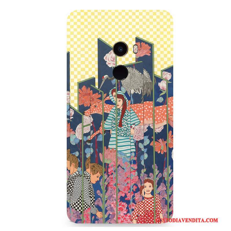 Custodia Mi Mix 2 Colore Vento Fiori, Cover Mi Mix 2 Protezione Coloretelefono
