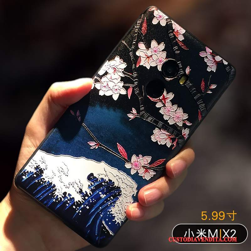 Custodia Mi Mix 2 Creativo Telefono Piccola, Cover Mi Mix 2 Protezione Giallo Di Personalità