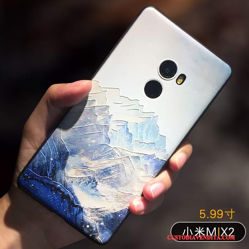 Custodia Mi Mix 2 Creativo Telefono Piccola, Cover Mi Mix 2 Protezione Giallo Di Personalità