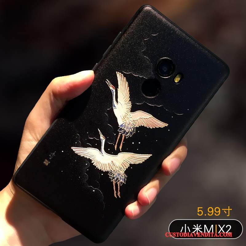 Custodia Mi Mix 2 Creativo Telefono Piccola, Cover Mi Mix 2 Protezione Giallo Di Personalità