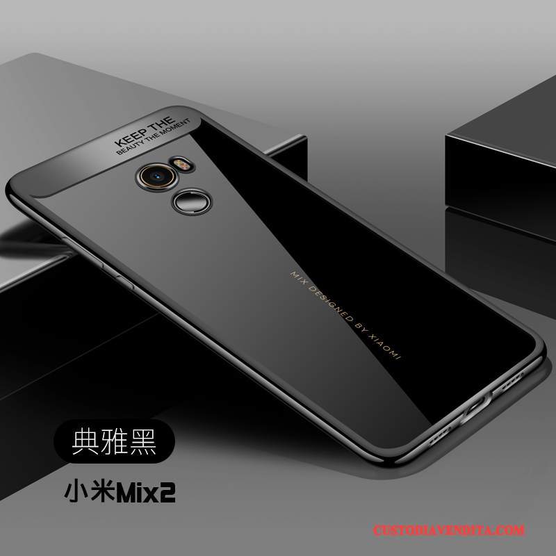 Custodia Mi Mix 2 Creativo Trasparente Morbido, Cover Mi Mix 2 Silicone Tutto Incluso Anti-caduta