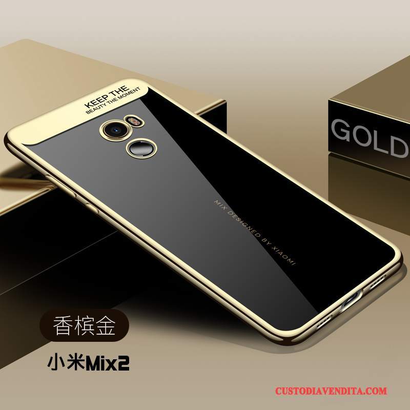 Custodia Mi Mix 2 Creativo Trasparente Morbido, Cover Mi Mix 2 Silicone Tutto Incluso Anti-caduta