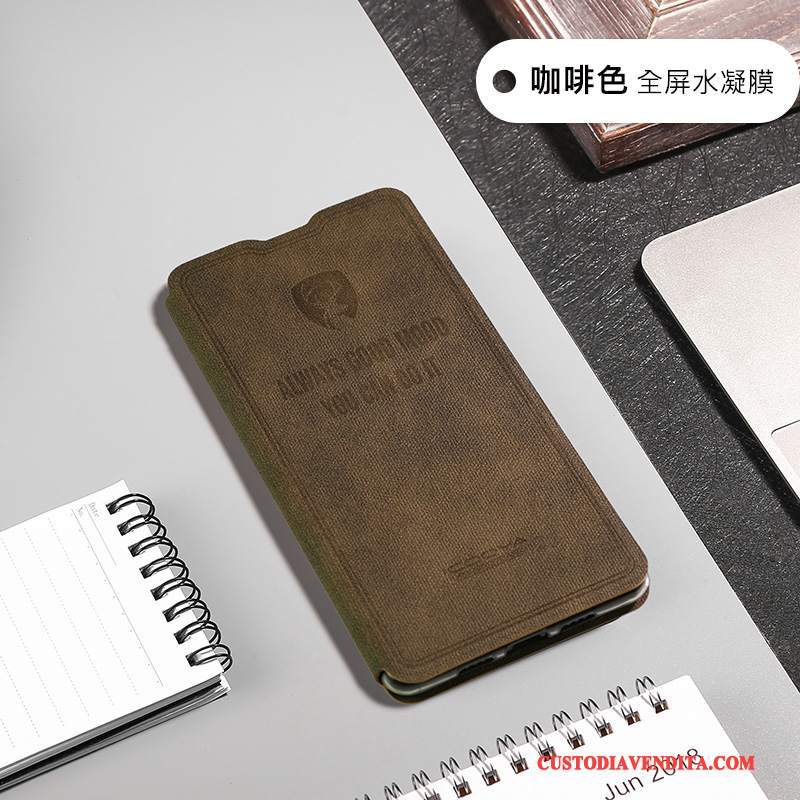 Custodia Mi Mix 2 Pelle Telefono Cool, Cover Mi Mix 2 Protezione Verde Piccola