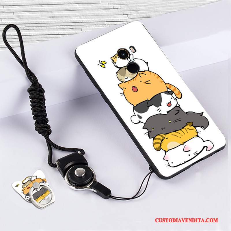 Custodia Mi Mix 2 Silicone Bianco Piccola, Cover Mi Mix 2 Protezione Telefono Anti-caduta