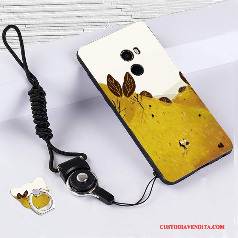 Custodia Mi Mix 2 Silicone Bianco Piccola, Cover Mi Mix 2 Protezione Telefono Anti-caduta