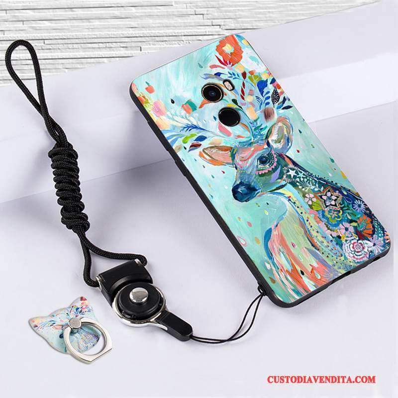 Custodia Mi Mix 2 Silicone Bianco Piccola, Cover Mi Mix 2 Protezione Telefono Anti-caduta