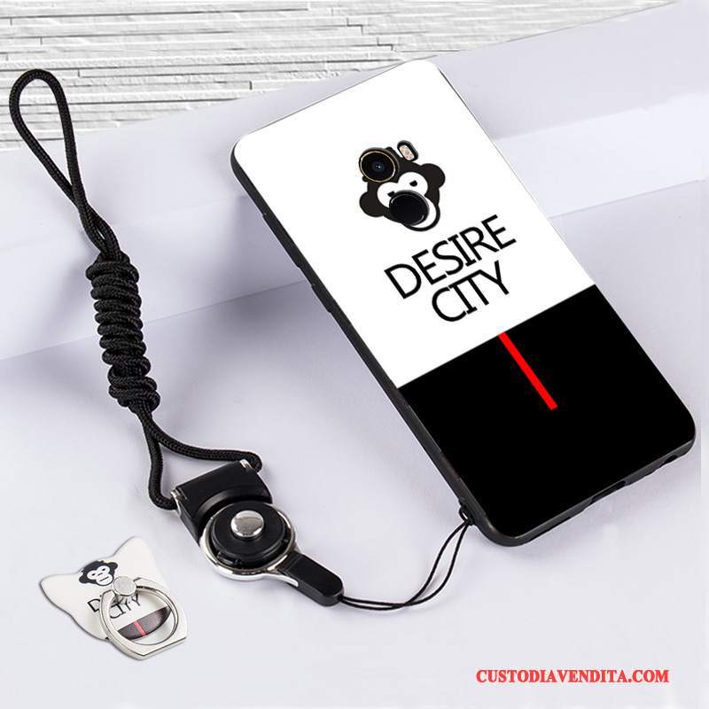 Custodia Mi Mix 2 Silicone Bianco Piccola, Cover Mi Mix 2 Protezione Telefono Anti-caduta