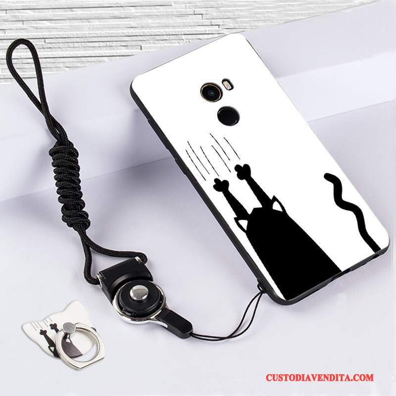 Custodia Mi Mix 2 Silicone Bianco Piccola, Cover Mi Mix 2 Protezione Telefono Anti-caduta