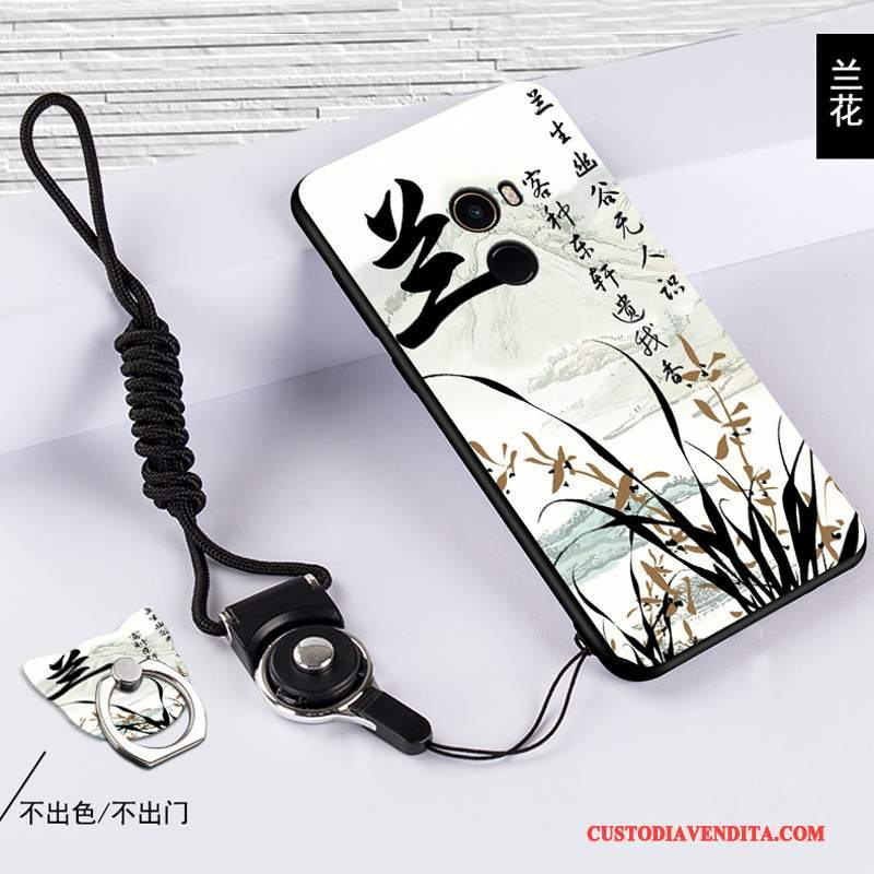 Custodia Mi Mix 2 Silicone Bianco Piccola, Cover Mi Mix 2 Protezione Telefono Anti-caduta