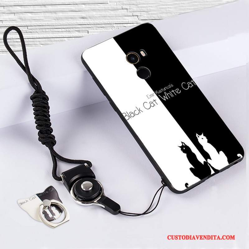 Custodia Mi Mix 2 Silicone Bianco Piccola, Cover Mi Mix 2 Protezione Telefono Anti-caduta