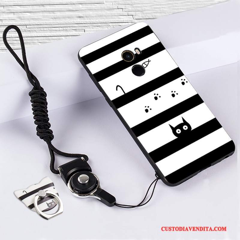 Custodia Mi Mix 2 Silicone Bianco Piccola, Cover Mi Mix 2 Protezione Telefono Anti-caduta