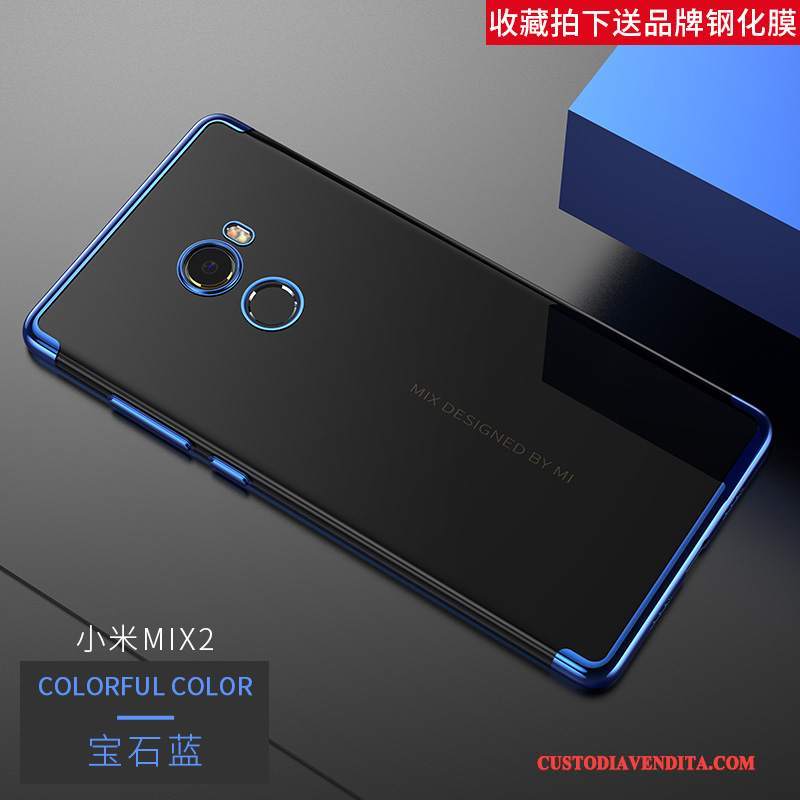 Custodia Mi Mix 2 Silicone Tutto Inclusotelefono, Cover Mi Mix 2 Protezione Piccola Blu