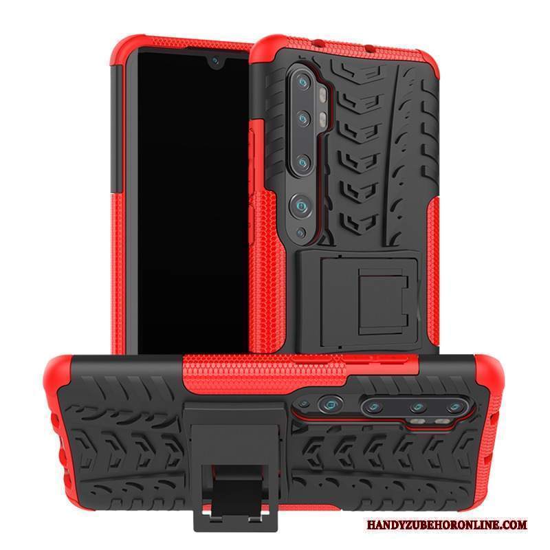 Custodia Mi Note 10 Protezione Supporto Rosso, Cover Mi Note 10 Difficiletelefono