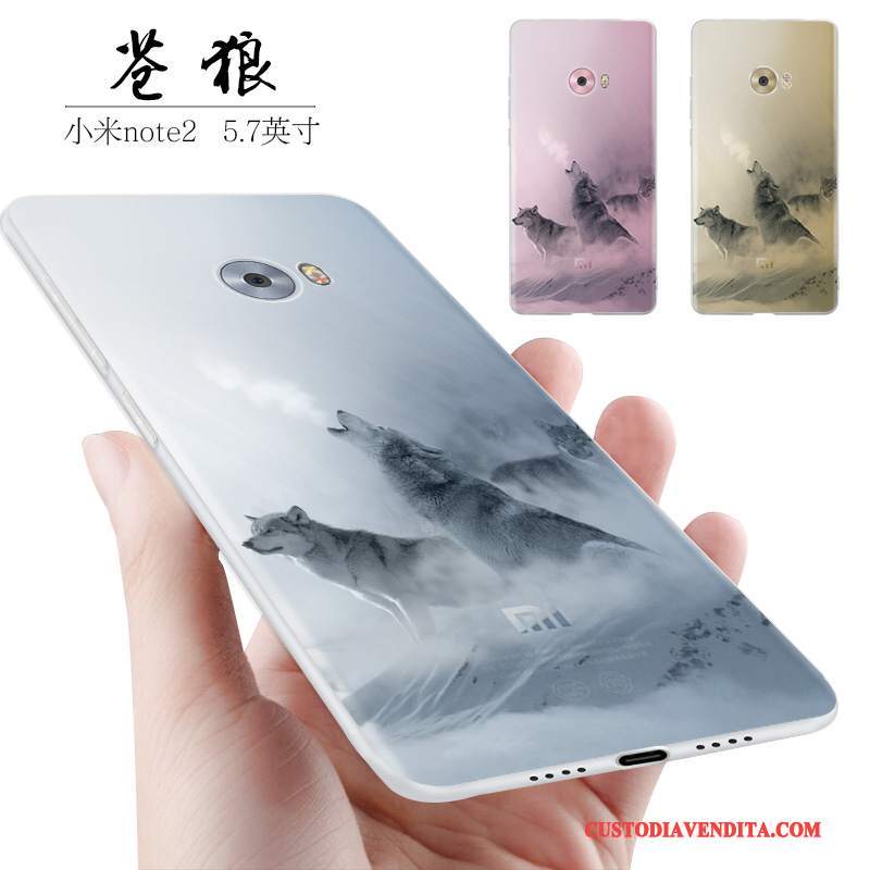 Custodia Mi Note 2 Creativo Piccola Anti-caduta, Cover Mi Note 2 Silicone Tutto Incluso Macchiati