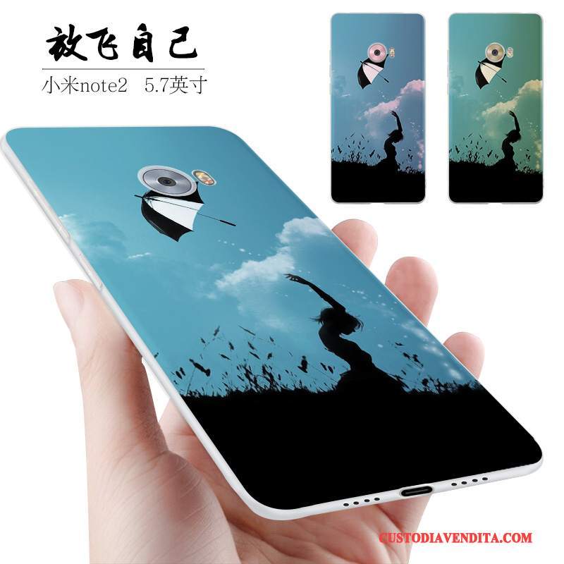 Custodia Mi Note 2 Creativo Piccola Anti-caduta, Cover Mi Note 2 Silicone Tutto Incluso Macchiati