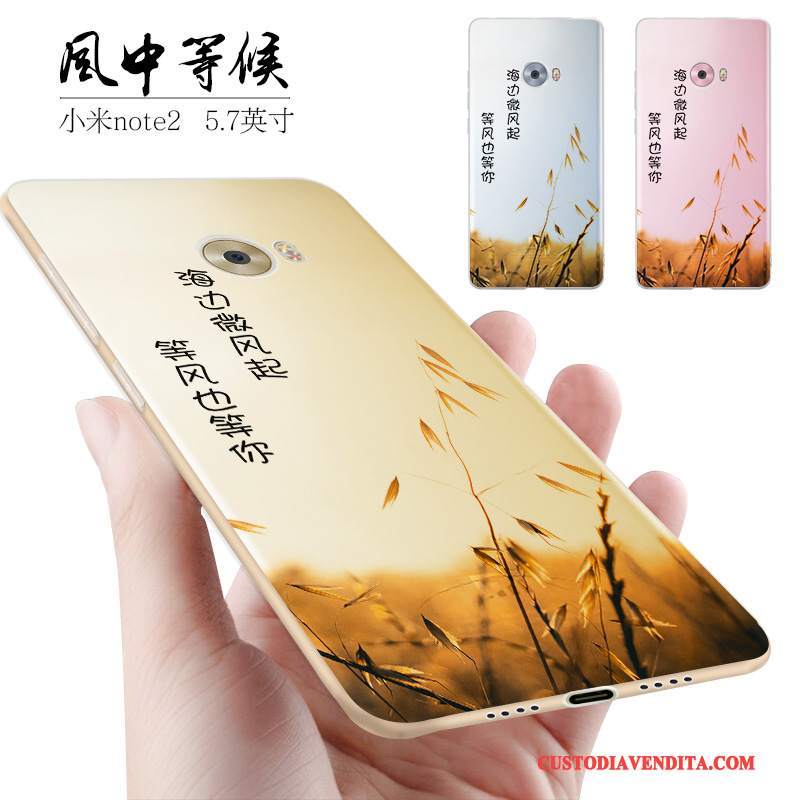 Custodia Mi Note 2 Creativo Piccola Anti-caduta, Cover Mi Note 2 Silicone Tutto Incluso Macchiati