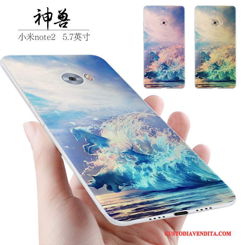 Custodia Mi Note 2 Creativo Piccola Anti-caduta, Cover Mi Note 2 Silicone Tutto Incluso Macchiati