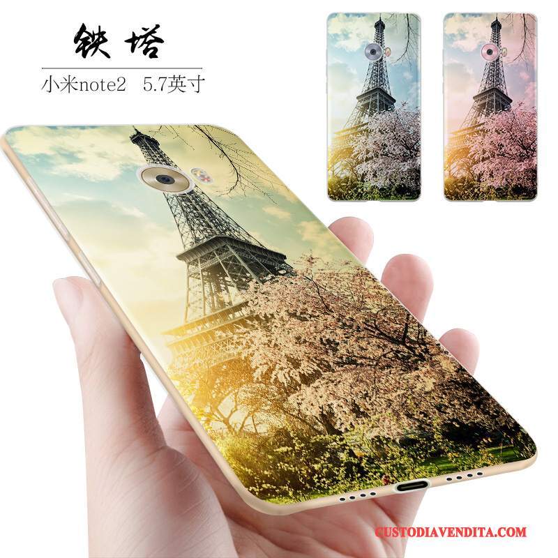 Custodia Mi Note 2 Creativo Piccola Anti-caduta, Cover Mi Note 2 Silicone Tutto Incluso Macchiati
